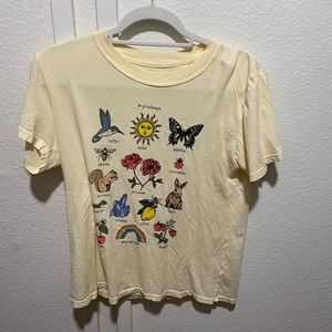 PacSun soft yellow tee
